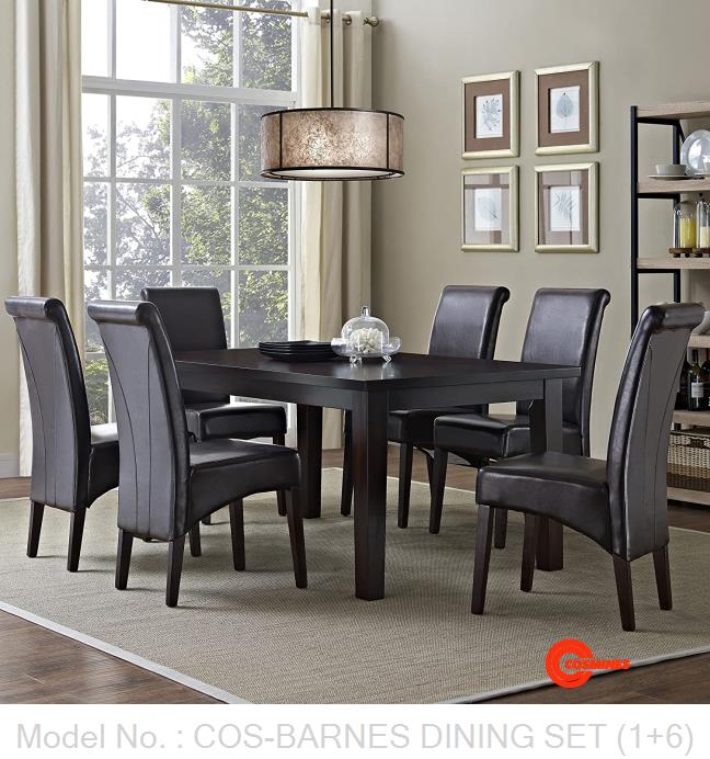 COS-BARNES DINING SET (1+6)